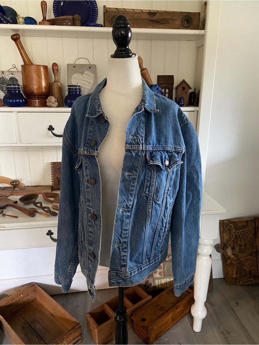 Vintage Classic Blue Denim Jacket